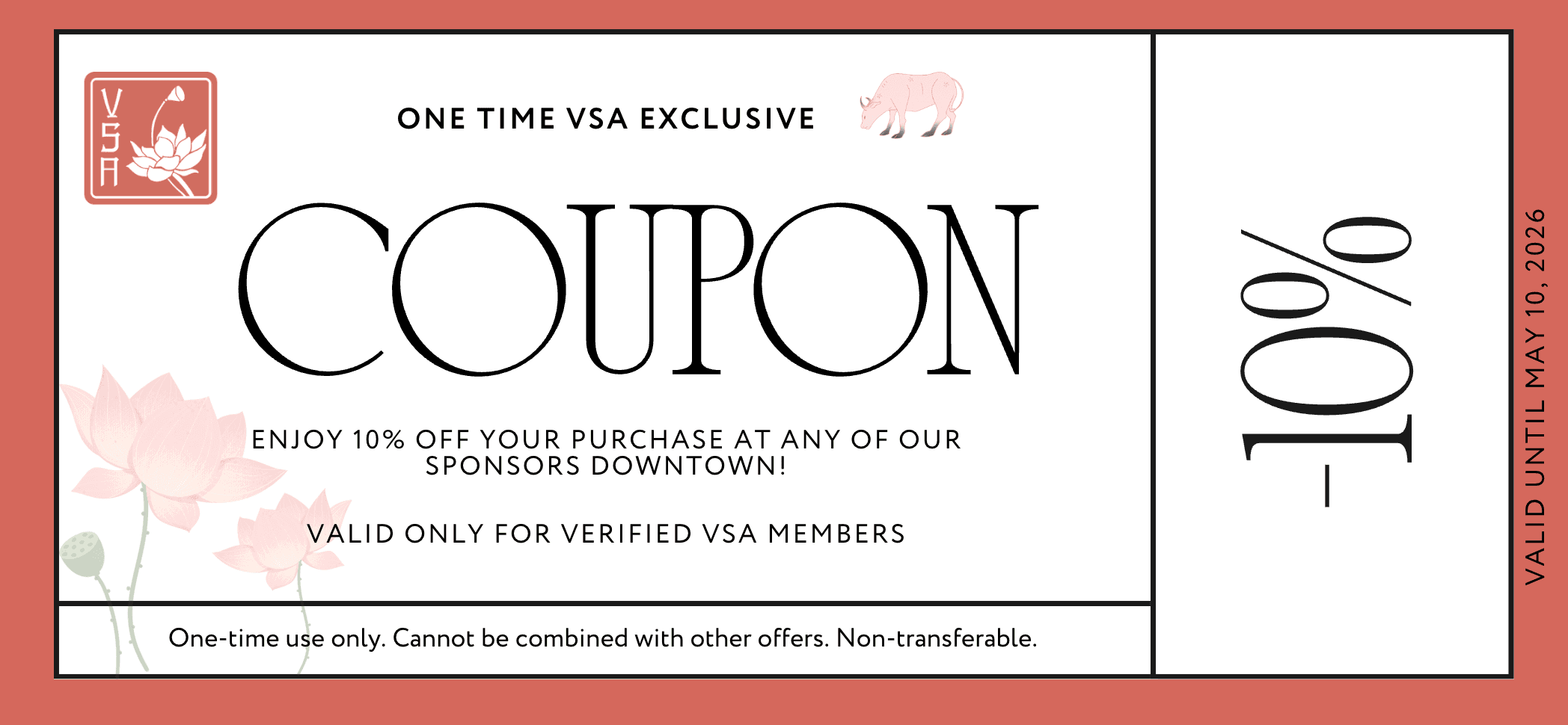 VSA Membership Coupon